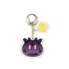 Nyckelringar Genshin Impact Slime Keychain Cosplay Söt akrylhänge Key Holder Bags Two-Sided Keyring Halloween Decoration Miri22