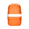 Outdoor-Taschen, Rucksack, Regenschutz, wasserdichte Taschenabdeckungen mit reflektierendem Streifen, zum Wandern, Camping, Klettern, Radfahren, Größe (Orange)