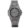Wristwatches Ice Diamond Watch Luxury Rose Gold Ladies Frozen Clock Stainless Steel Hip Hop Men's Quartz Holiday Gift