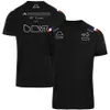 Гоночный костюм Формулы-1. Быстросохнущая футболка для болельщиков с короткими рукавами. Автомобильный комбинезон. Индивидуальная командная форма с круглым вырезом.