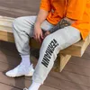 Calças masculinas calças 2021 tendência respirável treinamento treinamento de basquete calças hip hop luz cinza casual calça estilo de rua roupas