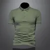 Polos maschile 2022 Summer Classic Shirt Men Cotton Solid Short Short Short Tee CAMISA Masculina Hombre M- 4xl