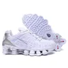 shoX tl r4 Safety shoes men women triple white Silver Red Platinum mens womens trainers sports sneakers