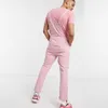 Calças jeans homens macacões vintage slim fit roupa de homem amarelo rosa homme macacão calças europa américa estilo 210716