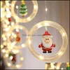 Event Festive Supplies & Garden Party Decoration Led Christmas Lights Xmas Tree Santa Claus Snowman Wishing Ball String Light Luminous Penda