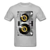 Old School Cassette Tee-shirt Nonstop Play Tape T Shirt Elektronisk musik Rock Tshirts för män Födelsedag Presentband T-tröja 210707