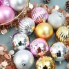 Party Decoration 34PC / 1 Zestaw Ornament Choinki Ball Decorations Xmas Red Gold Silver Pink Blue Wiszące Home Decor 40mm