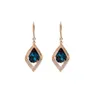 Zircon Rhinestone Geometry Blue Crystal Dangle Earrings Exquisite Personality Earring