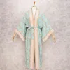 Bohemian Printed Summer Beach Wear Clothing Long Kimono Cardigan Plus Size Tunic Women Tops and Blouse Shirts A155 210326