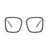 ファッションサングラスフレームビンテージ四角メガネフレームブランドクリア光学眼鏡レトロな透明レンズアイウェアアンチブルーライトオクロス