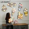 LEDIARY Restaurant Bar LED Wall Lamp Cafe Decor Big Sconce Lighting Retro Iron Route 66 Cola Ice Cream Remote Control Wall Light 210724