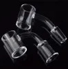 4mm thick bottom domeless quartz 14mm banger nail smoking accessories 10mm 18mm male female 45 90 Degrees For Glass Bongs Dab Rigs