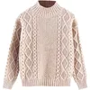 Girls Sweater Baby's Coat Outwear 2021 Slim Plus Velvet Thicken Warm Winter Autumn Knitting Scoop Jacket Children's Clothing Y1024
