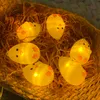 1.5m 10led Easter Chicks Led String Lights Lampada Fai da te Hanging Decorazioni natalizie Forniture per ghirlande per feste all'aperto