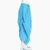 Dat Hoge Elastische Taille Blauw Onregelmatige Twee Manieren Dragen Lange Half-Body Rok Dames Mode Tij Nieuwe Lente Herfst 1Y721 210428