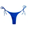 Mulheres Swimwear Cor Sólida Sexy Bikini Thong Briefs Mulheres Swimsuit Topo e Bottoms T-Back Natação Brasileira G-String Girl Calcinha