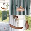Decorative Objects & Figurines Outdoor Wind Chimes, Deep Tone Chimes With 5 Sound Tubes,Front Door, Deck, Terrace, Garden Decoration