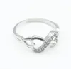 Beautiful Charm Silver Color Crystal Rings For Women Lady Wedding Heart Design Jewelry Pretty Nice Gifts