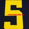 Gestikte mannen vrouwen jeugd Michigan Wolverines Jabrill Peppers #5 Blue NCAA Jersey Embroidery Custom XS-5XL 6XL