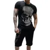 PLEIN BEAR T SHIRT PP Mens 디자이너 티셔츠 브랜드 의류 남성용 라인 석 그래픽 티셔츠 스컬 프린트 블링 스톤 클래식 고품질 힙합 캐주얼 탑 티셔츠