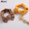 Neonate Accessori per capelli Bowknot 15 colori Bambini a maglia Twist Wide Hairband Stile Europeo Big Bow Jacquard Bambini Fascia D009