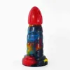 NXYアナルおもちゃ新しい液体シリコーンカラー厚い陰茎成人女性プラグセックス製品オナニーデバイス0314