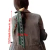 フレンチスタイルの小さなシルクスカーフビンテージカシューフラヴィンテージのカシューナブランド狭いロングスカーフ女性DIYヘアーネクタイヘッドバンドバッグリボンのヘアバンド