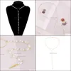 Pendant Necklaces & Pendants Jewelry 10209 Korean Version Pearl Necklace Pendant, Tiktok Chain With Aessories, Fairy Net Red Ornaments Drop