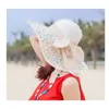 Kvinnor Straw Hat Beach Sunhat Foldble Floppy Travel Packable Wide Brim Sun Protection Cap68804474345868
