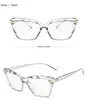 Ins Popular Fashion UltraLight Cat Eye Eye Multicut Crystal Glasses Telaio Lievi Clear Retro Men Frame Ottici Sunglasse7379777