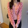 леопардовый свитер кардиганы
