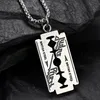 Necklace Mens Hip Hop Pendant Stainless Steel Chain Fashion Punk Blade Jewelry On The Neck Gifts For Male Accessories Necklaces2796117773