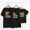 Summer Family Look Abiti coordinati T-shirt Abbigliamento Madre Padre Figlio Figlia Bambini Stampa di lettere per bambini 210521