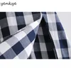 Vintage Plaid Sexy Slits Sling Dress Femmes Sans Manches A-ligne Midi Summer Fashion Lady Night Out Party Vestido 210514