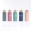 500ml Tumbler Water Bottle with Bamboo Lid Straw Silicone Protective Sleeve Cup BPA Free Heat-resistant Glass