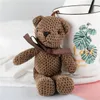 Commercio all'ingrosso 16 cm orso giocattoli di peluche piccolo ciondolo orso giocattolo animali di peluche morbido peluche accessori borsa peluche bambola ragdoll regali di natale