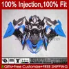 Injection Fairings For KAWASAKI blue black NINJA ZX 6R 6 R 636 600 CC 600CC 12No.37 ZX600 ZX636 ZX6R 13 14 15 16 17 18 ZX-636 ZX-6R 2013 2014 2015 2016 2017 2018 OEM Bodys