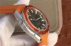 OMF Orange Keramisk Bezel Black Dial Cal 8500 A8500 Automatic Mens Watch Gummi Rem Klockor 232.32.46.21.01.001 (Svart Balanshjul) 2021 Puretime M15