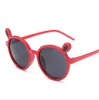 Miúdos Óculos de Sol Adorável Orelha Do Urso Orelha Redonda Sunglass Festa Favor Transparente Dos Desenhos Animados Sol óculos Crianças Praia Eyewear Kid Acessórios WMQ681