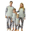 Christmas Família combinando pijamas set halloween adulto criança roupas top and calça xmas sleepwear pj's 210922