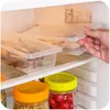 排水基板が付いている長方形の冷蔵庫の新着箱のプラスチックフルーツ箱シール冷凍食品収納箱CCF4648