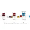 Pill Bottle Transparent Empty Portable Thicken Plastic Bottles Reuse Capsule Case Colorful Screw Cap Pills Holder Storage Container CG0176