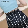 Sommer Frauen Polka Dot Slim Rock Drucken Hohe Taille Röcke Junges Mädchen Große Größe Japan Weibliche Party Jupe 210601