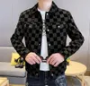 남성용 재킷 겉옷 외투 코트 스타 같은 가을과 겨울 남자 클래식 격자 무늬 재킷 청소년 잘 생긴 한국 패션 브랜드 탑