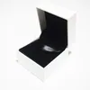 Küçük Beyaz Kağıt Kutusu Paketi Düz Sünger veya Yastık için Pandora Charm Boncuk Kolye Küpe Yüzük Kolye Takı Ambalaj Ekran