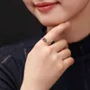 BALMORA 100% ECHTE 925 Sterling Zilver Zuid-Rode Carneool Revisable Ringen voor Vrouwen Gift Mode Retro Sieraden Anillos 211217