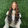13x6 Lace Front Human Hairss Wig With Baby Hair Highlight Honey Blonde Laces Frontal Wig Peruvian Body Wave Humans Hairs For Women