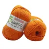 1ピース新しい100％竹製暖かい柔らかい自然な編み物かぎ針編みニットウール糸50g Y211129
