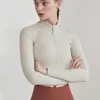 2023 new slim-fit yoga jacket new women's sports fitness running yoga clothes short zipper stand collar jacket