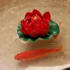 10Cm EVA ornament for Aquarium Foam Flowers Water Lily Floating outdoor fish tank pool landscaping potted plant home decor